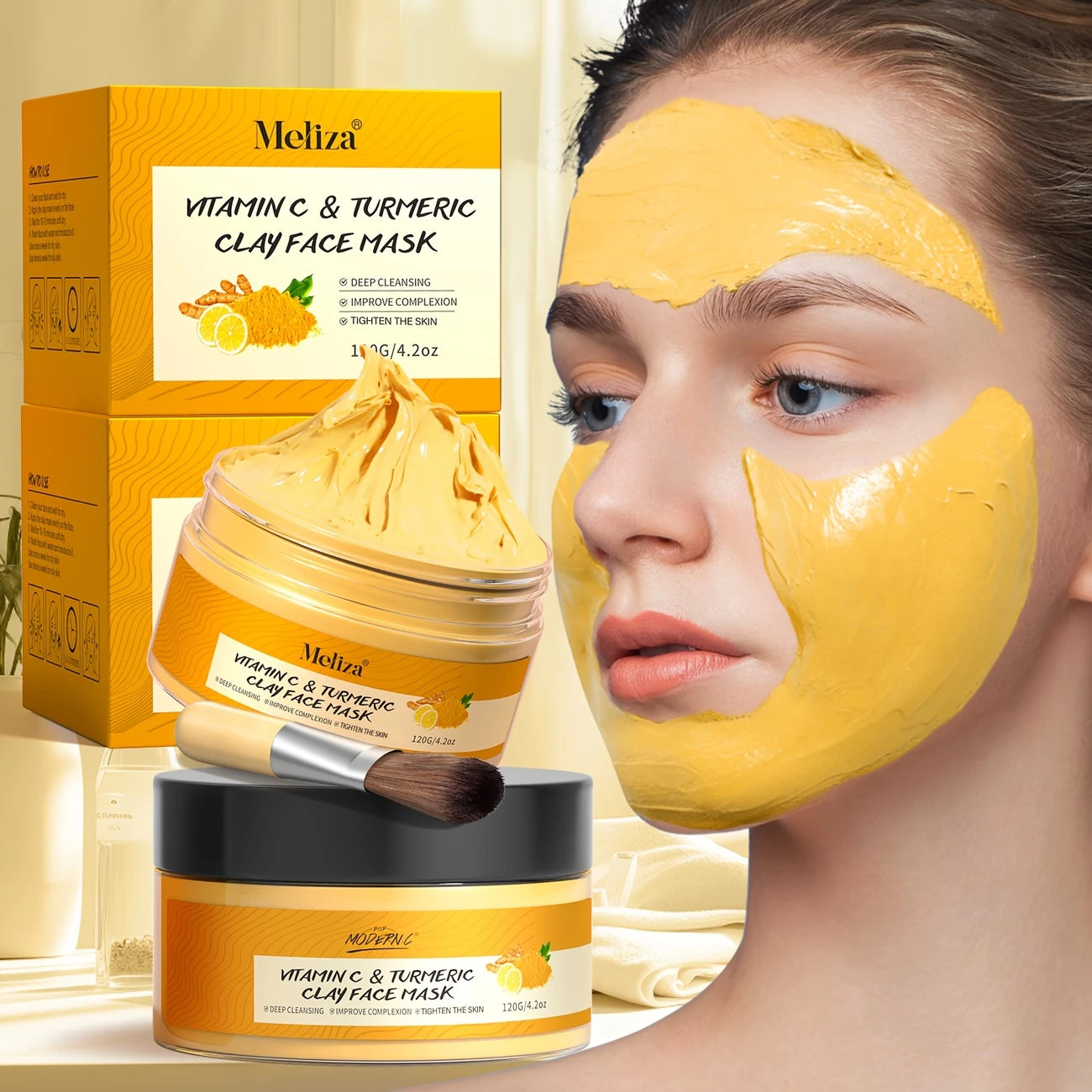 mascarilla de curcuma novedoso