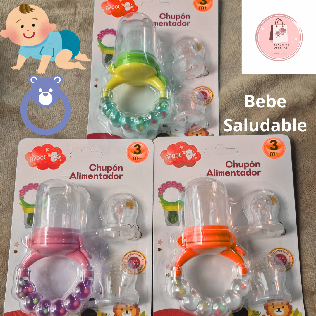 CHUPON ALIMENTADOR PARA BEBES CON SONAJA