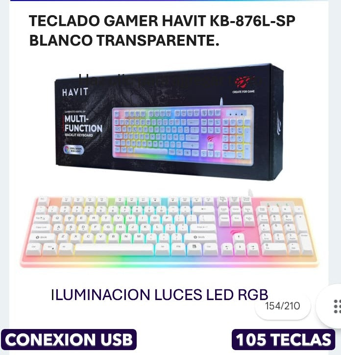 TECLADO GAMER NOVEDOSO